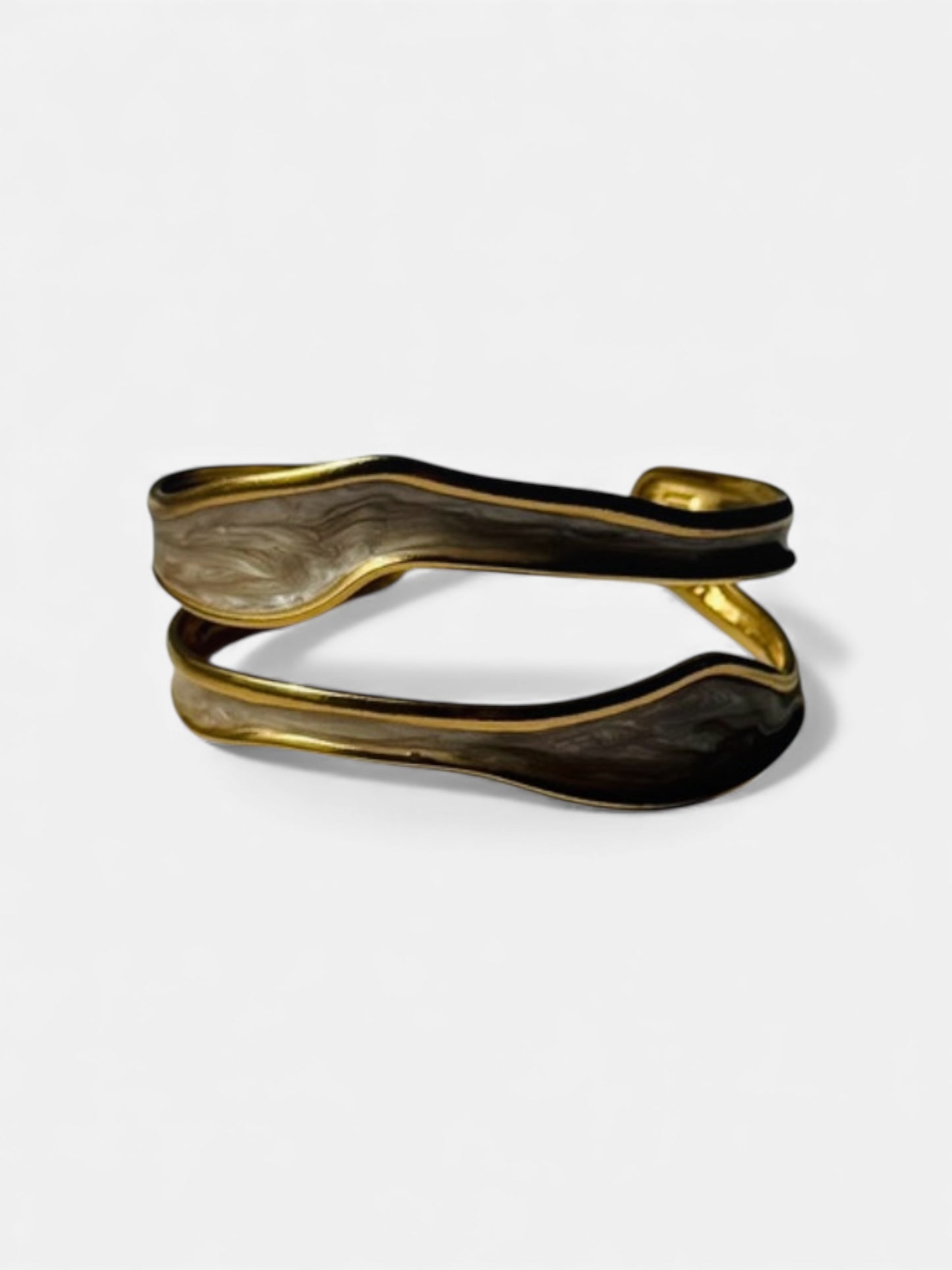 Bracelet Jonc et Nacre - ajustable