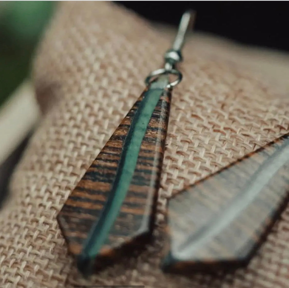 Boucles d’oreilles en bois de Bocote