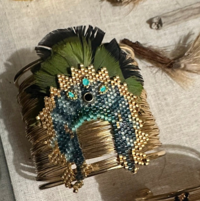 Dragon Cuff Manchette - Perles et Plumes