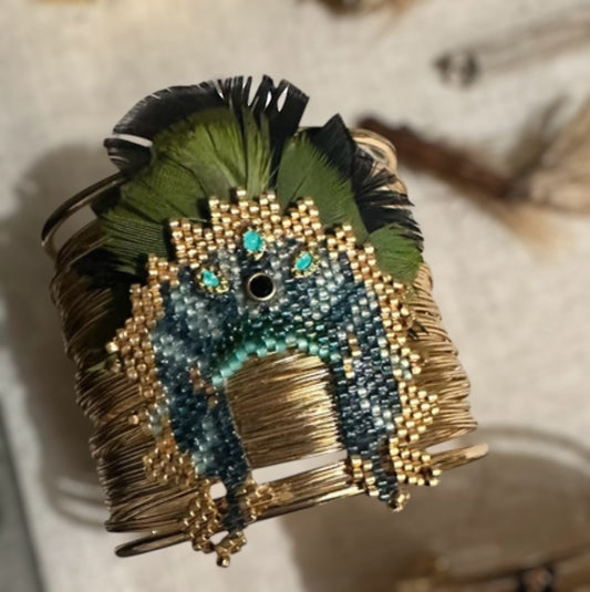 Dragon Cuff Manchette - Perles et Plumes