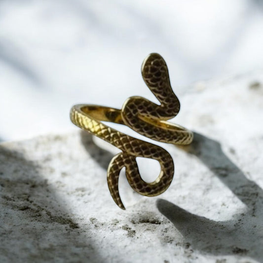 Bague serpent ajustable