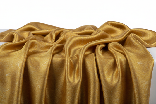 Écharpe dorée en soie naturelle